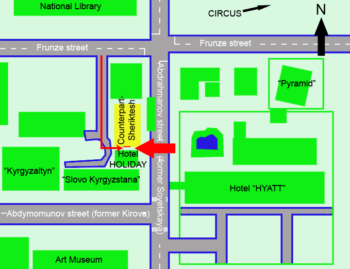 Map to the office